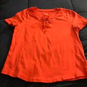 Merona tie up top super soft